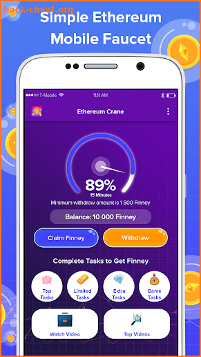Ethereum Crane - Free ETH Faucet screenshot