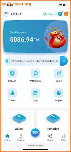 EthTRX-Earn Trx screenshot