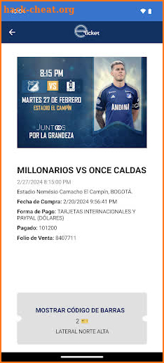 eticket Colombia screenshot