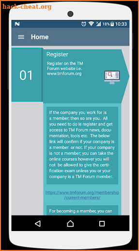 eTOM Certification Guide screenshot