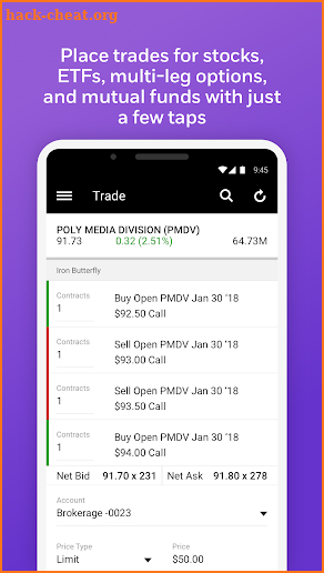 E*TRADE Mobile screenshot