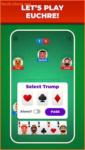 Euchre Mania! - Card game screenshot