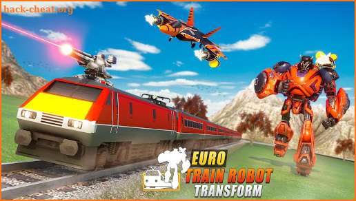 Euro Train Robot Transform: Train Games screenshot