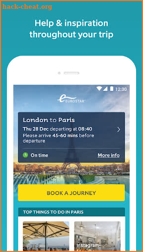 Eurostar Trains screenshot