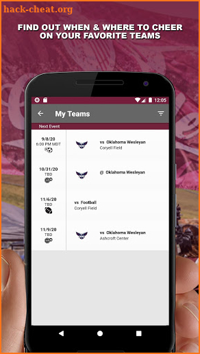 Evangel Crusaders Gameday screenshot