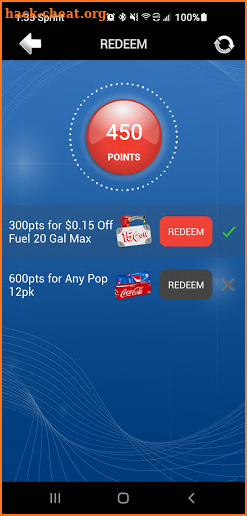 Evans Express Rewards screenshot