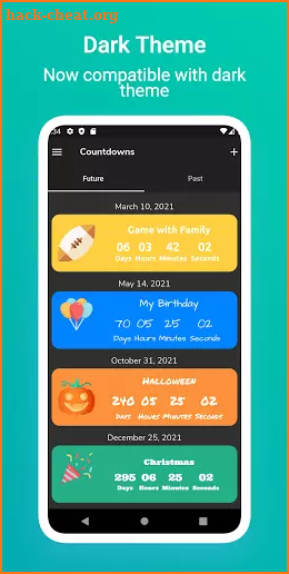 Event Countdowns - Count the time for your moments screenshot