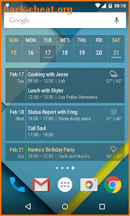 Event Flow Calendar Widget screenshot