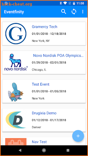 Eventfinity screenshot