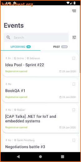 EVENTS MOBI screenshot