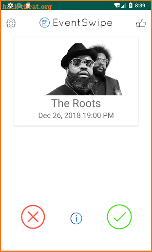 EventSwipe screenshot