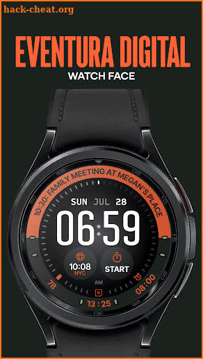 Eventura Digital Watch Face screenshot