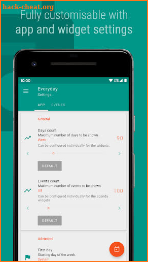 Everyday - Calendar Widget screenshot