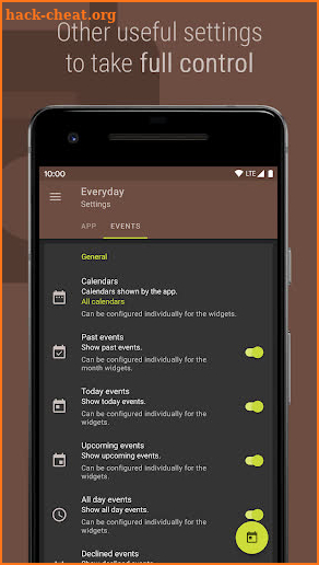 Everyday - Calendar Widget screenshot