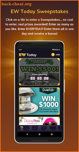 EverydayWinner Scratch and Win Sweepstakes screenshot