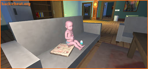 Evil Baby In Pink Dark House screenshot