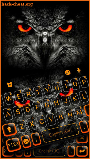 Evil Owl Eyes Keyboard Theme screenshot