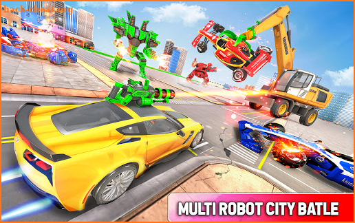 Excavator Robot Car Game – Elephant Robot Games 3d screenshot