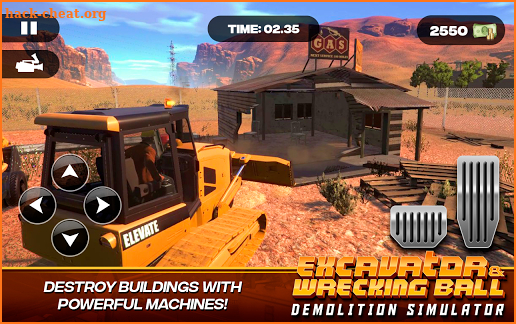 Excavator Wrecking Ball Demolition Simulator screenshot