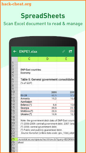 Excel for Android – Excel Reader & Excel Viewer screenshot