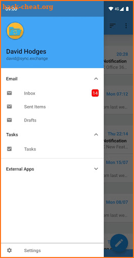 Exchange Folder Sync screenshot