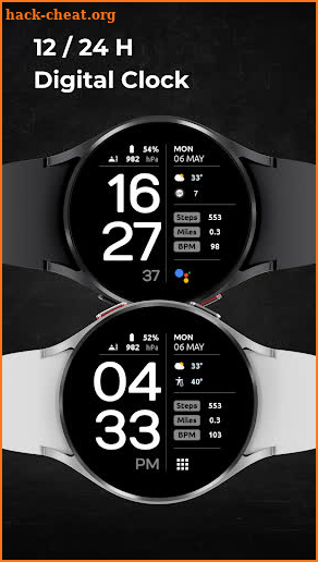 EXD043D: Digital Watch Face screenshot