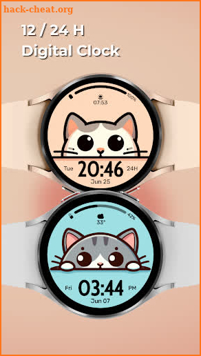 EXD052: Cute Animal Watch Face screenshot