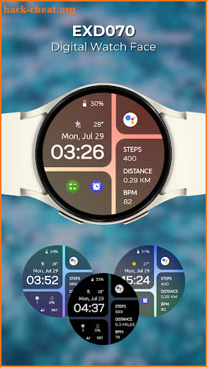 EXD070: Digital Watch Face screenshot