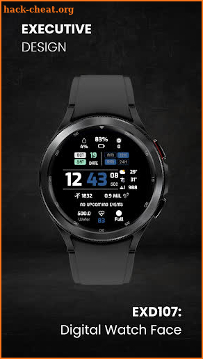 EXD107: Digital Watch Face screenshot