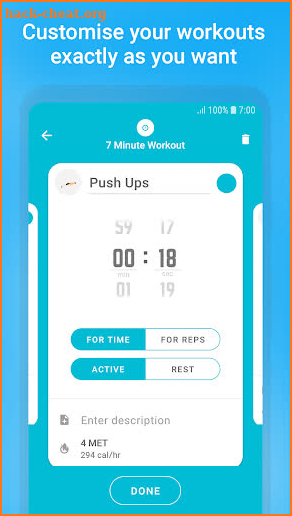 Exercise Timer screenshot