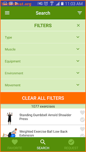 ExerGuide screenshot