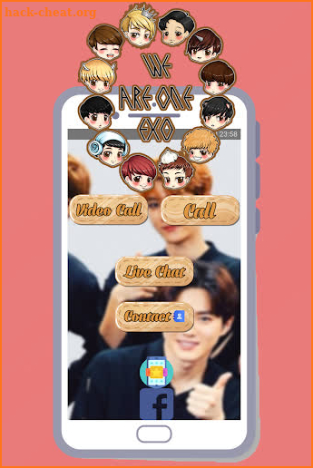 Exo Fake Video Call: Call With Exo Idol kpop Prank screenshot