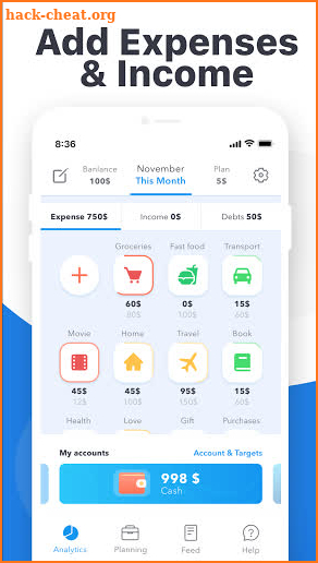 Expense tracker, Money manager screenshot