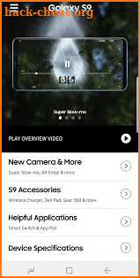 Experience app for Galaxy S9/S9+ screenshot