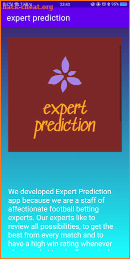 Expert prediction screenshot