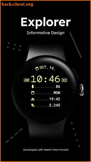 Explorer - Digital Watch Face screenshot