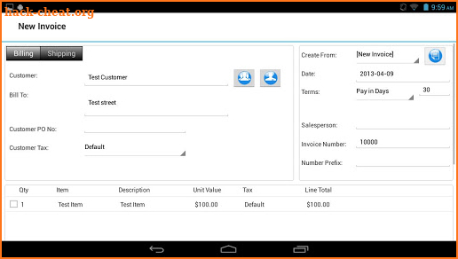 Express Invoice Invoicing Free screenshot