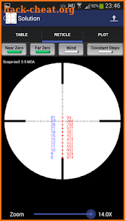 Exterior Ballistics Calculator screenshot