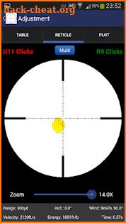 Exterior Ballistics Calculator screenshot