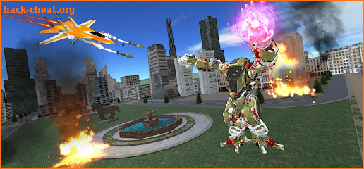 Extinction Robot Hunt: Air Jet Bike Transformation screenshot