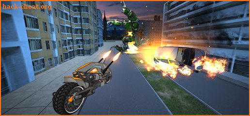 Extinction Robot Hunt: Air Jet Bike Transformation screenshot