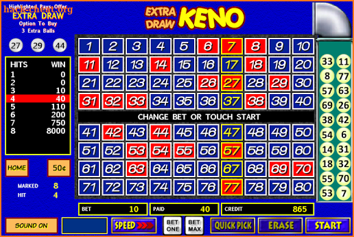 Extra Draw Keno - FREE screenshot