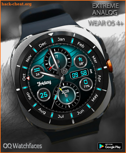 Extreme Analog WF Wear OS 4+ screenshot