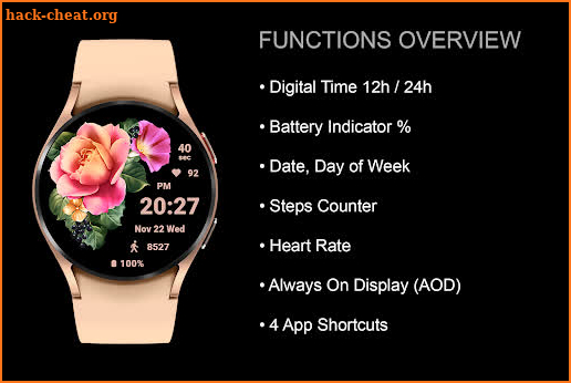 EY01 Flowers Watch Face screenshot