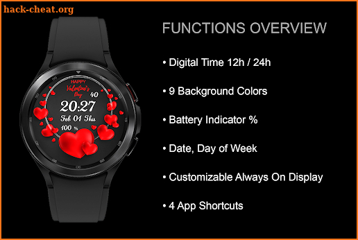 EY26 Valentine's WatchFace screenshot