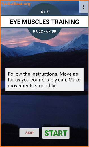 Eye exercises screenshot