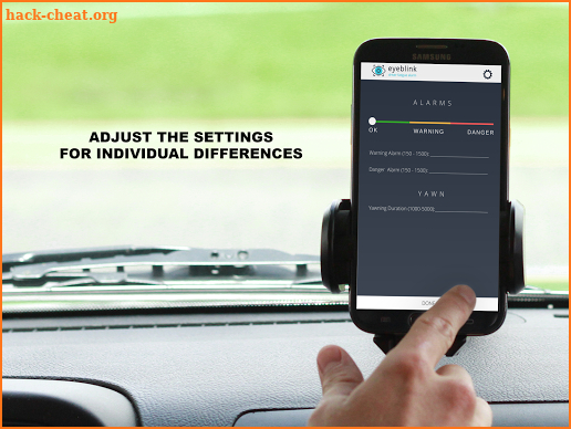 eyeblink - driver fatigue alarm screenshot