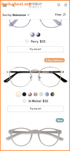 EyeBuyDirect screenshot