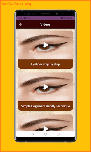 Eyeliner step by step screenshot