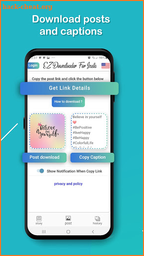 EZ Downloader for instagram, Video Photo Story screenshot